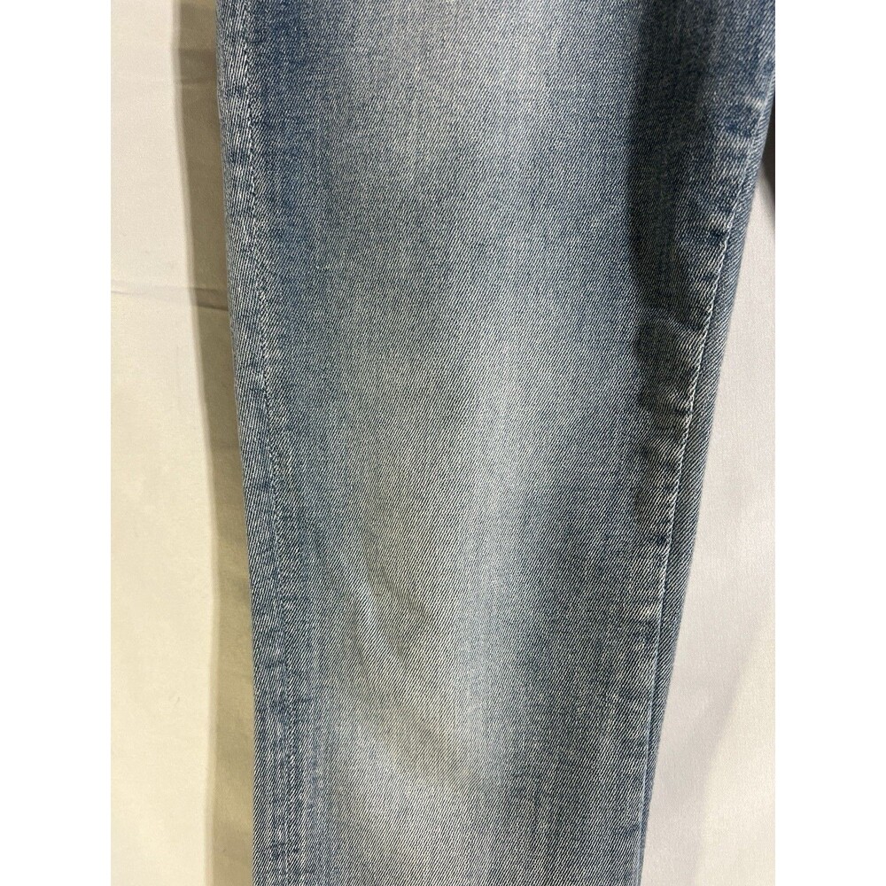 Driftwood Colette Jeans Womens 27x26 Crop Stretch Denim Floral Embroidery Cuffs - Picture 6 of 10